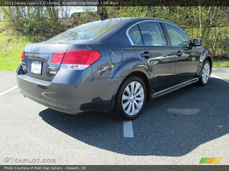 Graphite Gray Metallic / Off-Black 2011 Subaru Legacy 2.5i Limited