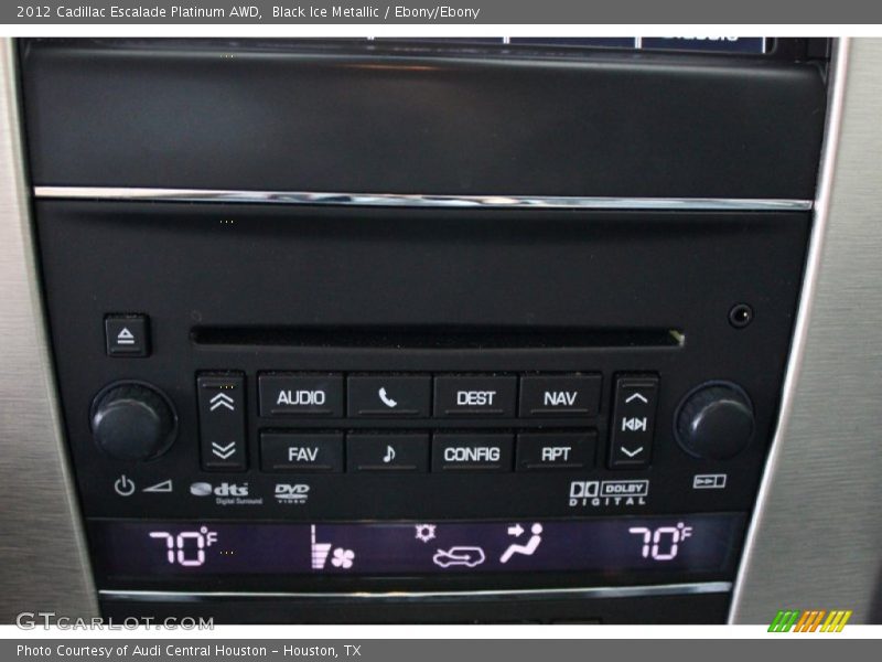 Black Ice Metallic / Ebony/Ebony 2012 Cadillac Escalade Platinum AWD