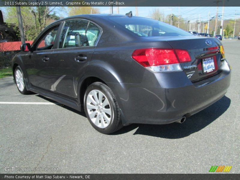 Graphite Gray Metallic / Off-Black 2011 Subaru Legacy 2.5i Limited