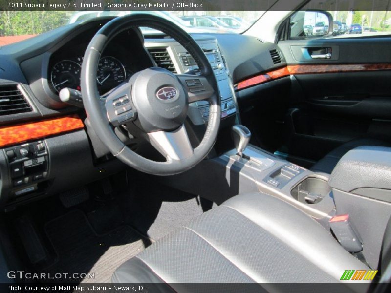 Graphite Gray Metallic / Off-Black 2011 Subaru Legacy 2.5i Limited