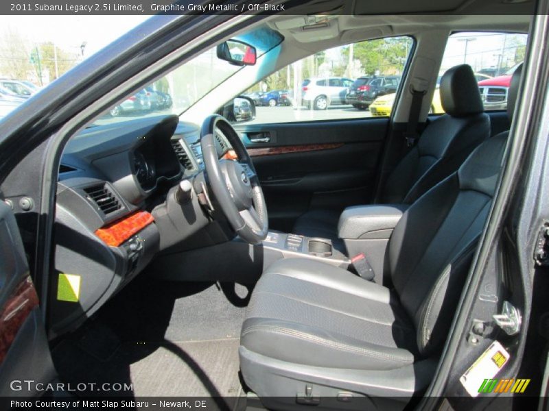Graphite Gray Metallic / Off-Black 2011 Subaru Legacy 2.5i Limited