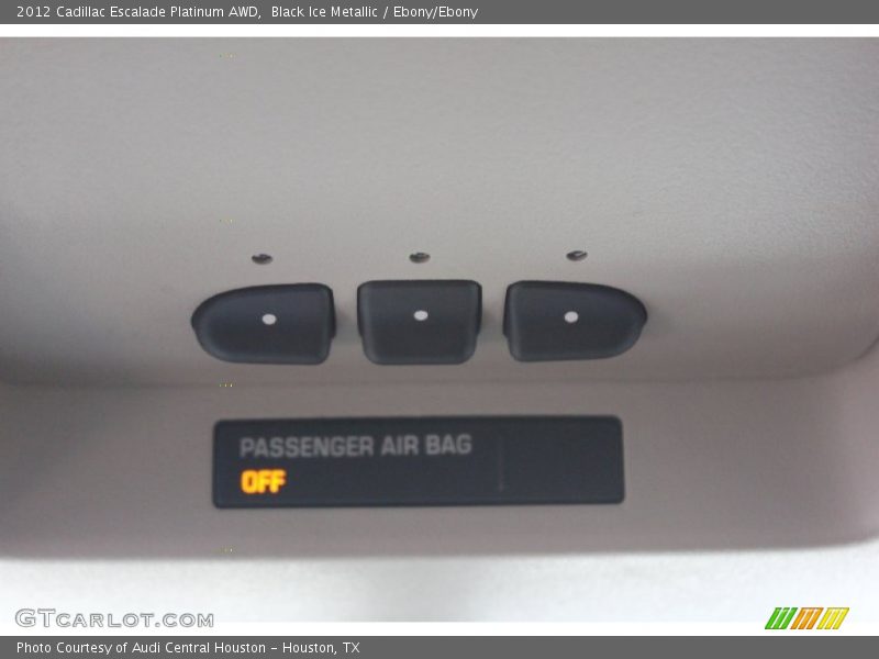 Black Ice Metallic / Ebony/Ebony 2012 Cadillac Escalade Platinum AWD