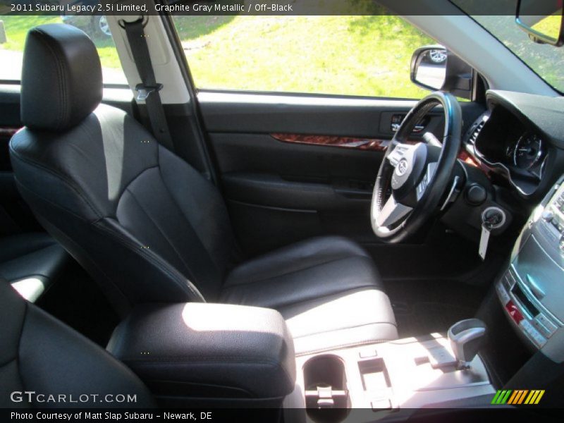 Graphite Gray Metallic / Off-Black 2011 Subaru Legacy 2.5i Limited