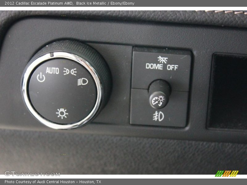 Black Ice Metallic / Ebony/Ebony 2012 Cadillac Escalade Platinum AWD