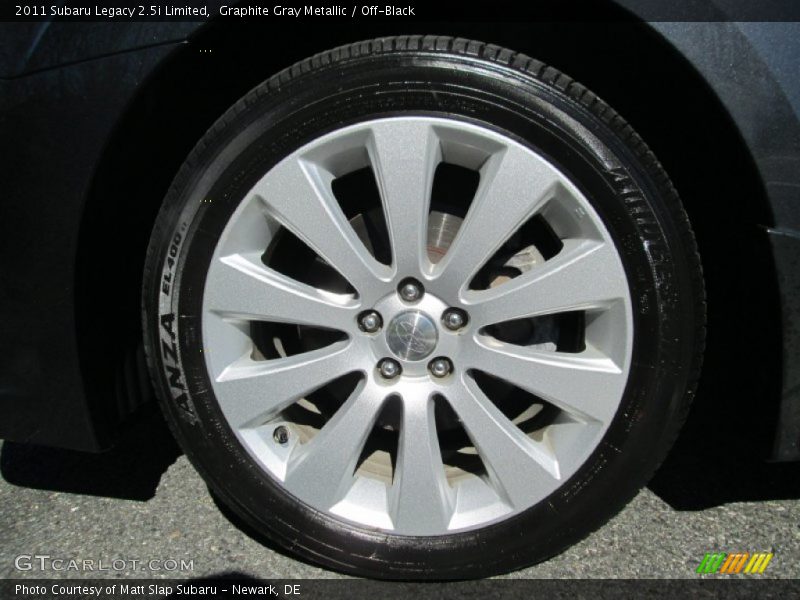 Graphite Gray Metallic / Off-Black 2011 Subaru Legacy 2.5i Limited