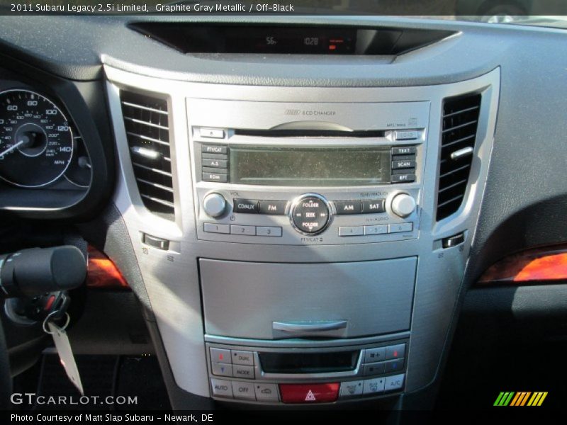 Graphite Gray Metallic / Off-Black 2011 Subaru Legacy 2.5i Limited