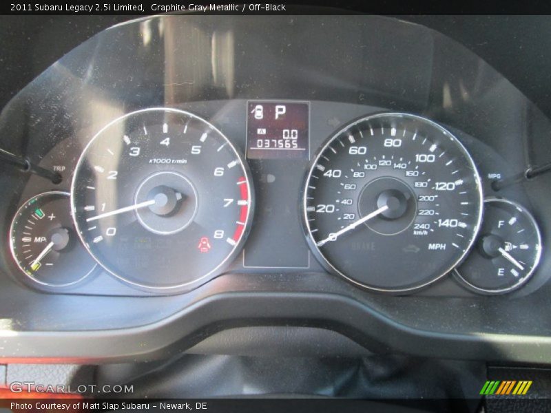 Graphite Gray Metallic / Off-Black 2011 Subaru Legacy 2.5i Limited