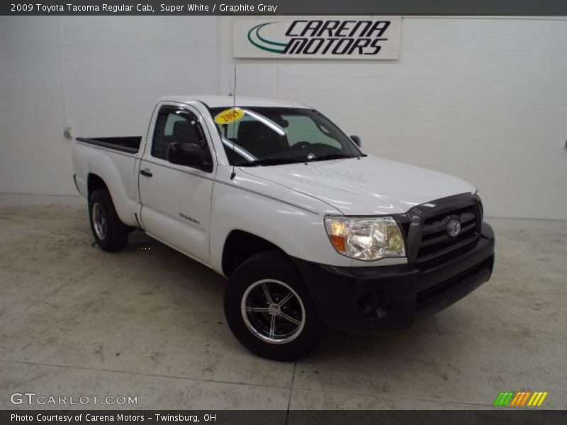 Super White / Graphite Gray 2009 Toyota Tacoma Regular Cab