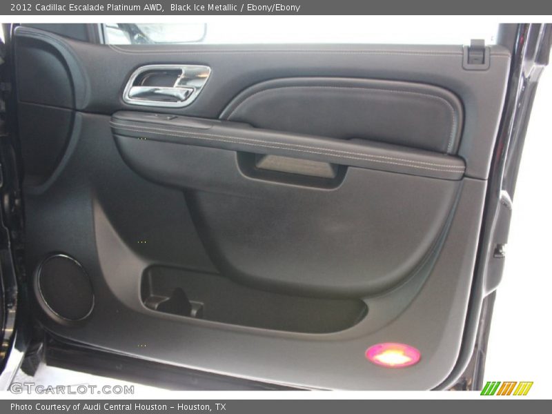 Black Ice Metallic / Ebony/Ebony 2012 Cadillac Escalade Platinum AWD