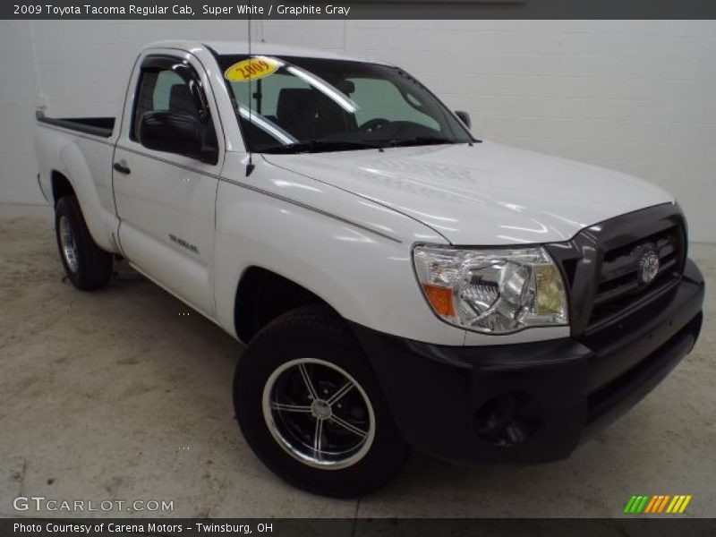 Super White / Graphite Gray 2009 Toyota Tacoma Regular Cab
