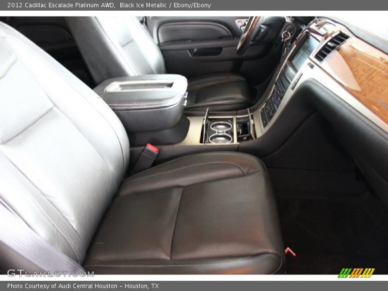 Black Ice Metallic / Ebony/Ebony 2012 Cadillac Escalade Platinum AWD