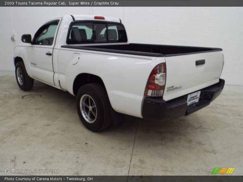 Super White / Graphite Gray 2009 Toyota Tacoma Regular Cab
