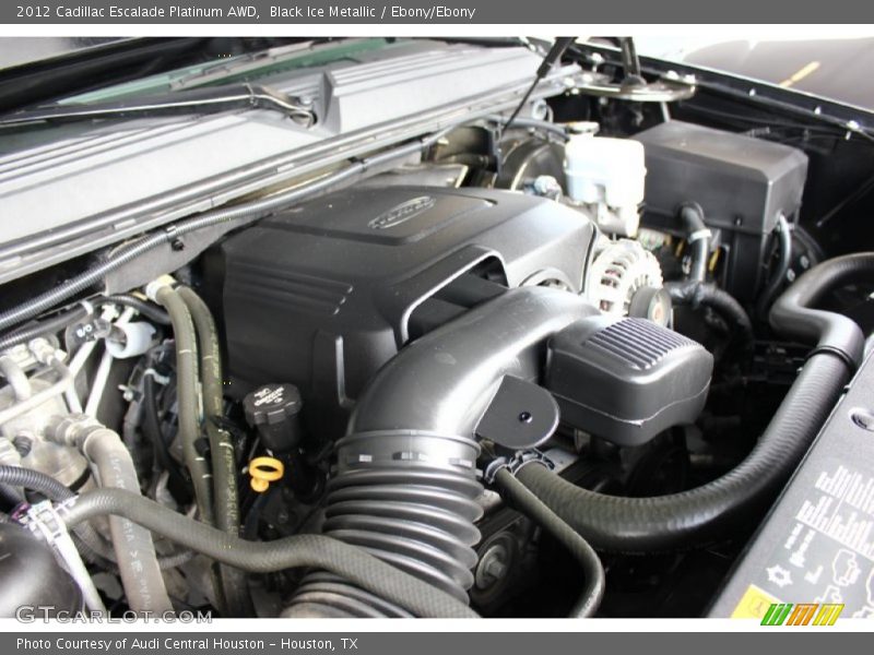 Black Ice Metallic / Ebony/Ebony 2012 Cadillac Escalade Platinum AWD