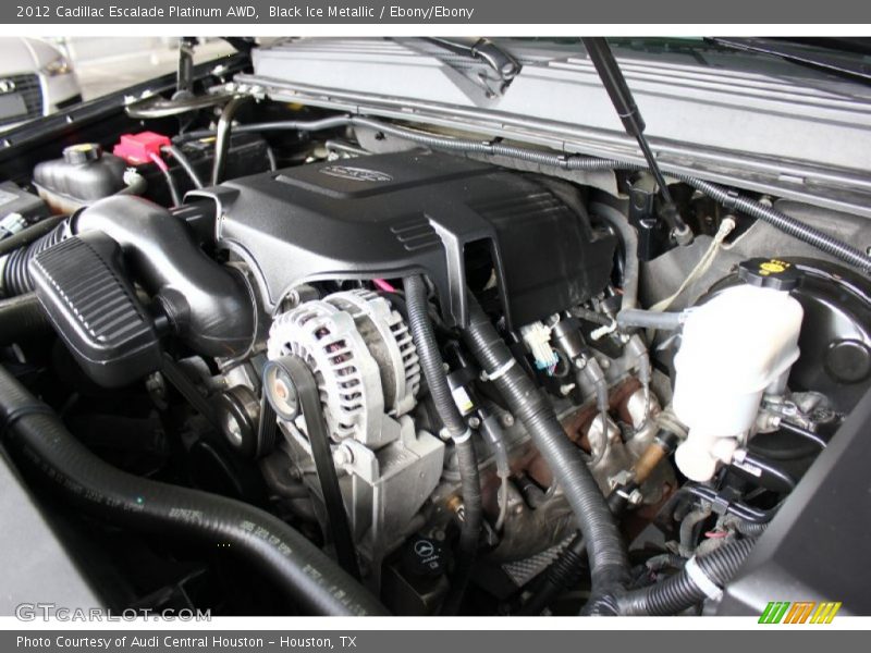 Black Ice Metallic / Ebony/Ebony 2012 Cadillac Escalade Platinum AWD