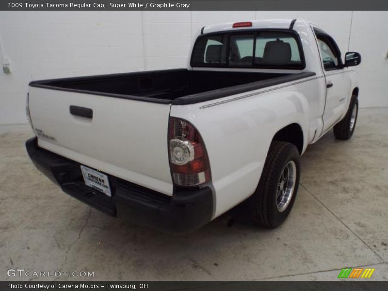 Super White / Graphite Gray 2009 Toyota Tacoma Regular Cab