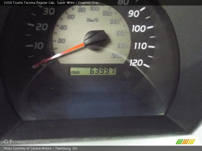 Super White / Graphite Gray 2009 Toyota Tacoma Regular Cab