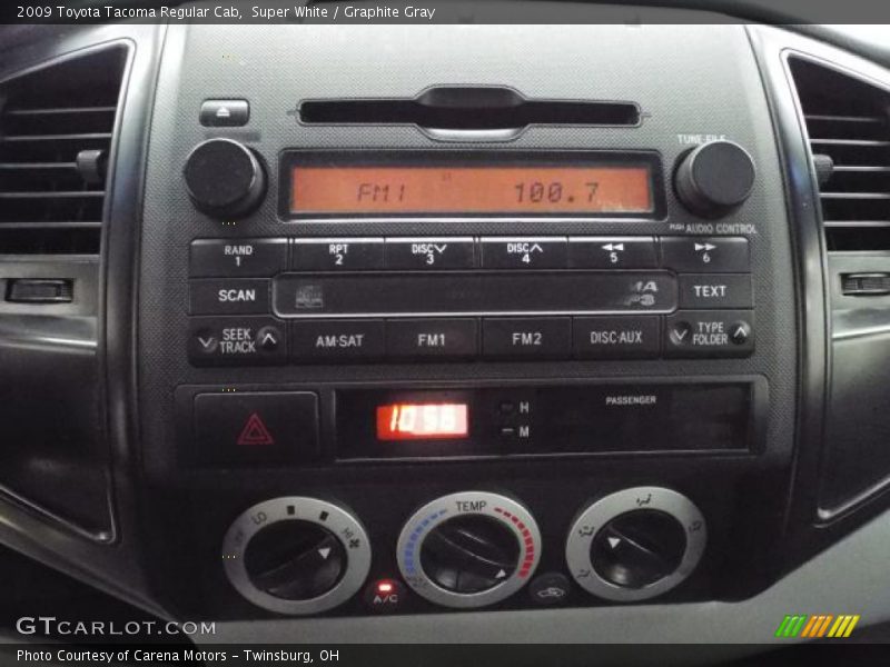 Super White / Graphite Gray 2009 Toyota Tacoma Regular Cab