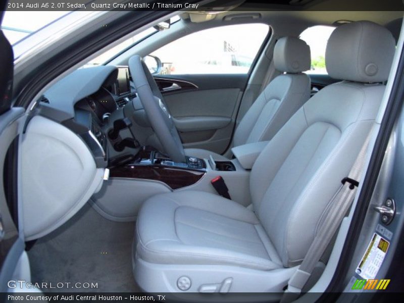 Quartz Gray Metallic / Titanium Gray 2014 Audi A6 2.0T Sedan