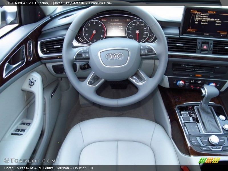 Quartz Gray Metallic / Titanium Gray 2014 Audi A6 2.0T Sedan