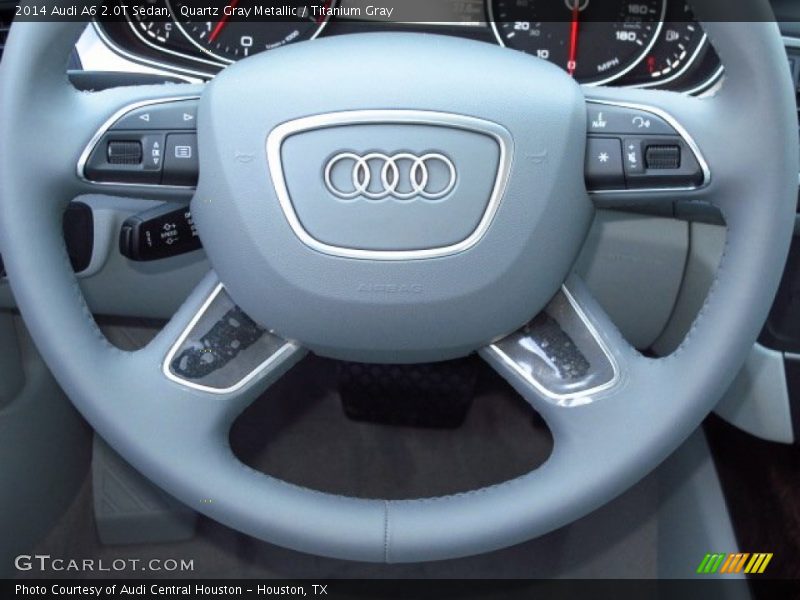 Quartz Gray Metallic / Titanium Gray 2014 Audi A6 2.0T Sedan