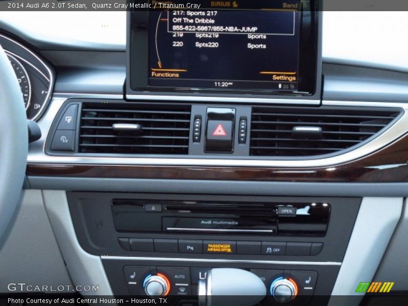 Quartz Gray Metallic / Titanium Gray 2014 Audi A6 2.0T Sedan