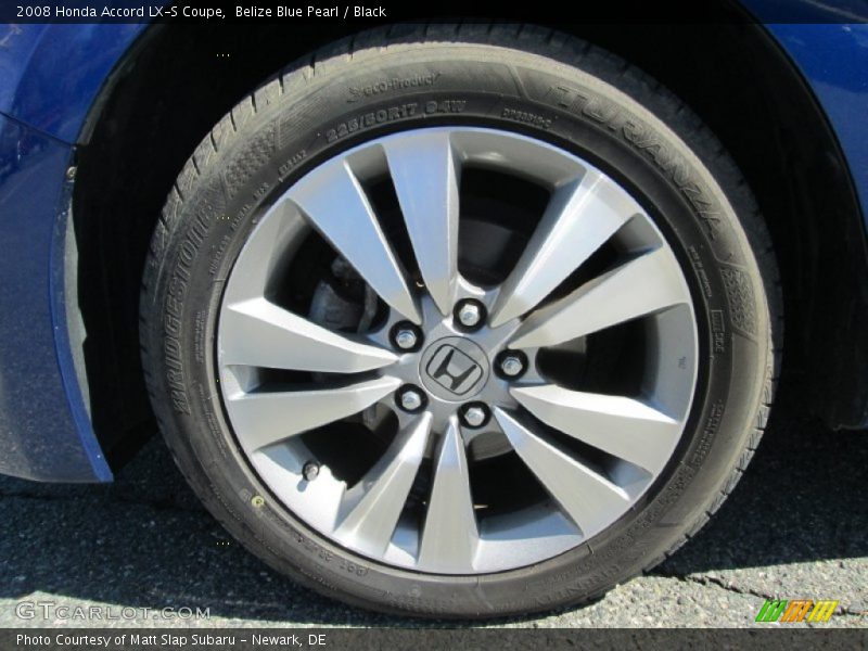 Belize Blue Pearl / Black 2008 Honda Accord LX-S Coupe