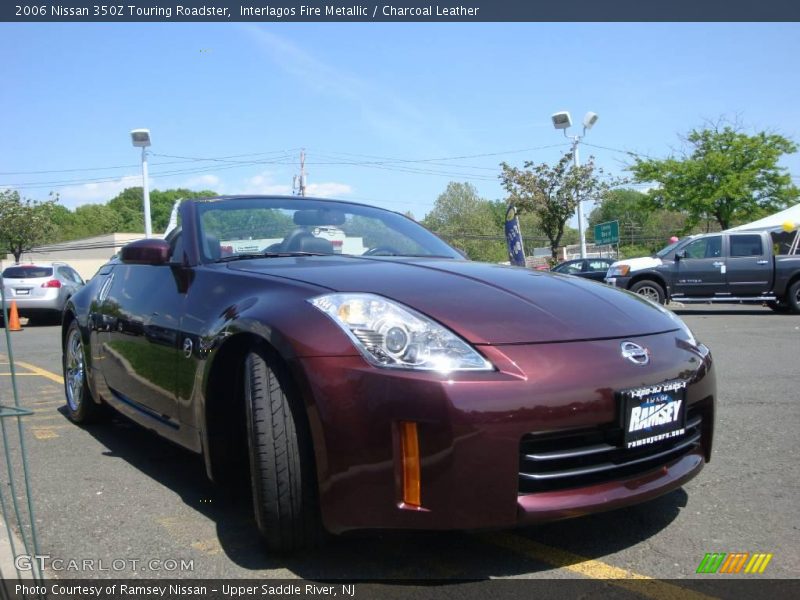Interlagos Fire Metallic / Charcoal Leather 2006 Nissan 350Z Touring Roadster