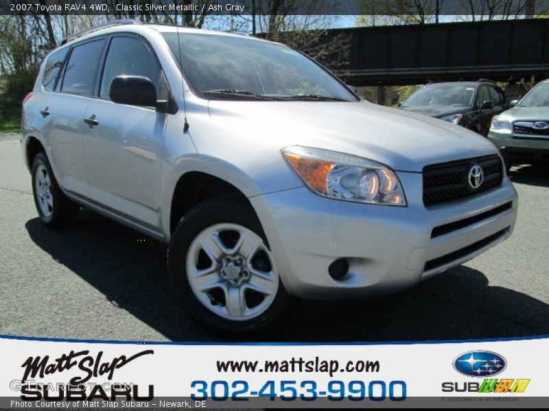 Classic Silver Metallic / Ash Gray 2007 Toyota RAV4 4WD