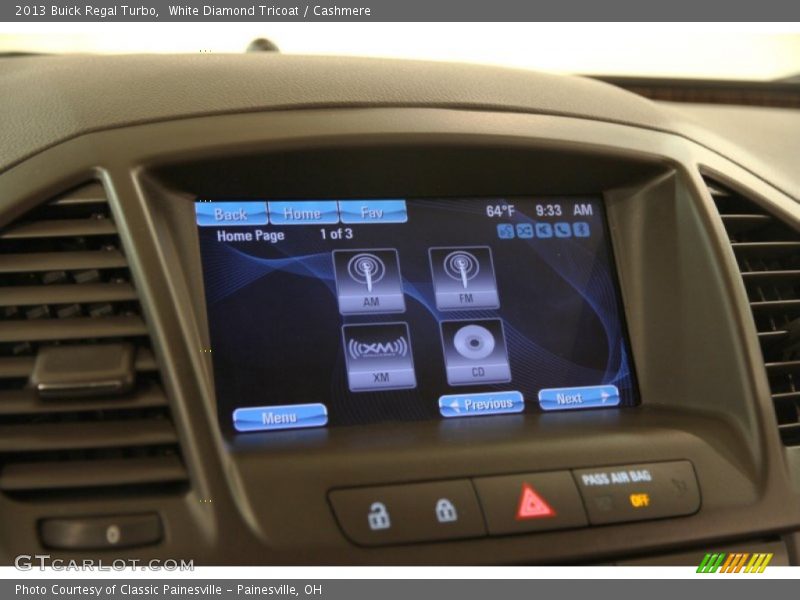 White Diamond Tricoat / Cashmere 2013 Buick Regal Turbo