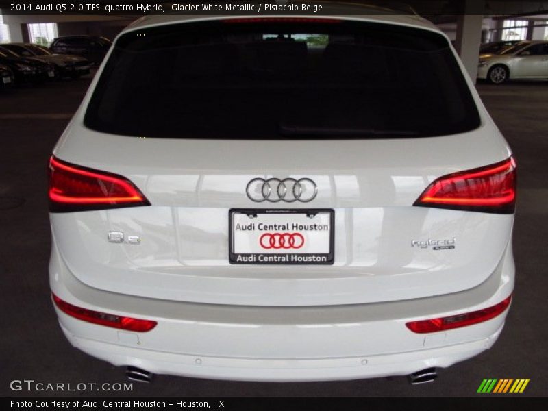 Glacier White Metallic / Pistachio Beige 2014 Audi Q5 2.0 TFSI quattro Hybrid