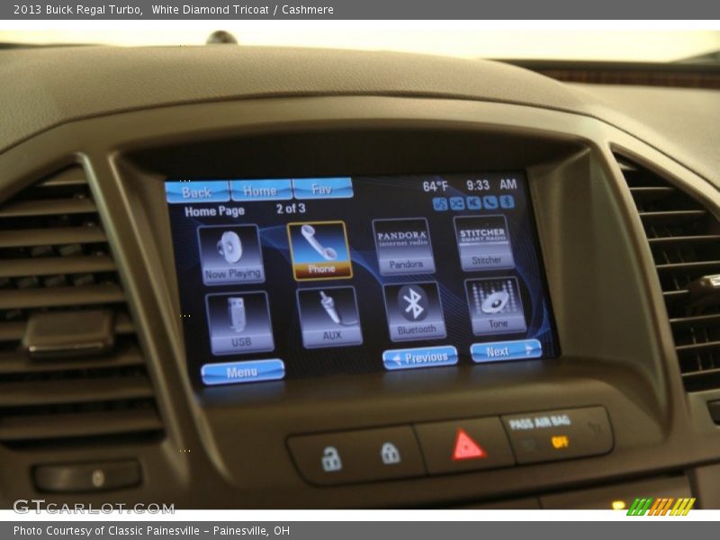 White Diamond Tricoat / Cashmere 2013 Buick Regal Turbo