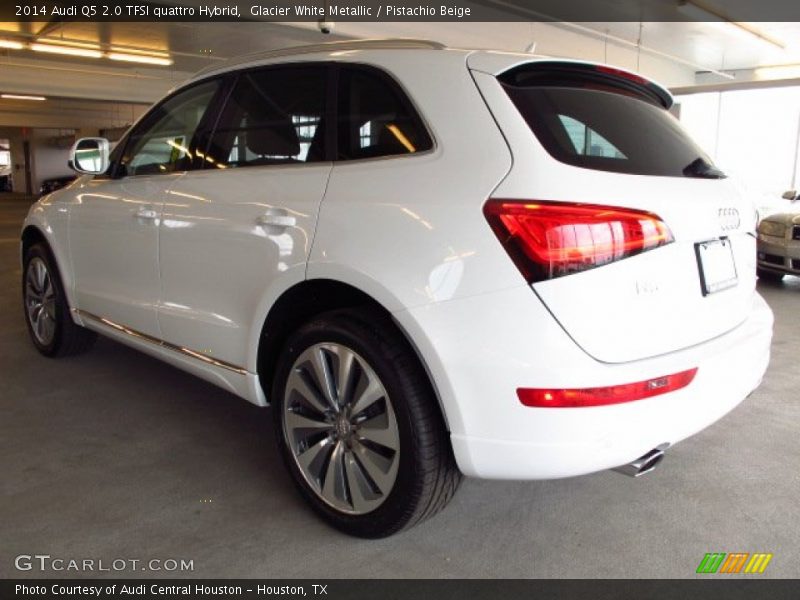 Glacier White Metallic / Pistachio Beige 2014 Audi Q5 2.0 TFSI quattro Hybrid