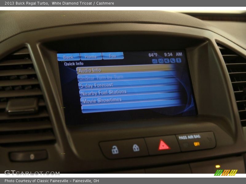 White Diamond Tricoat / Cashmere 2013 Buick Regal Turbo