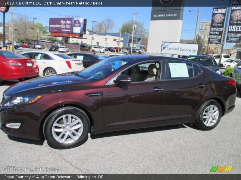 Dark Cherry Pearl Metallic / Beige 2013 Kia Optima LX
