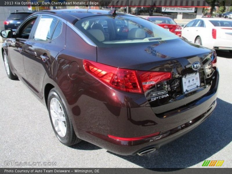 Dark Cherry Pearl Metallic / Beige 2013 Kia Optima LX