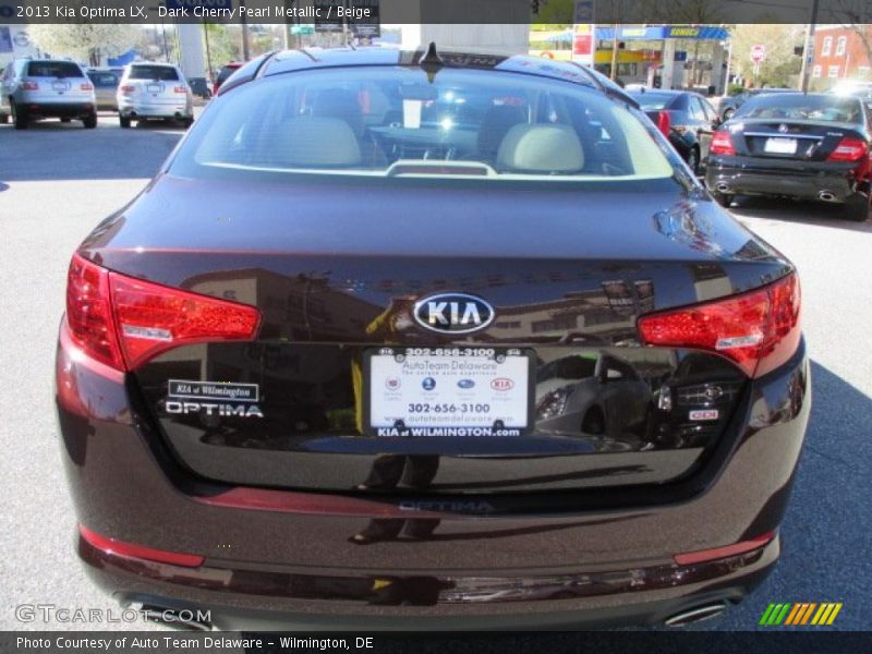 Dark Cherry Pearl Metallic / Beige 2013 Kia Optima LX