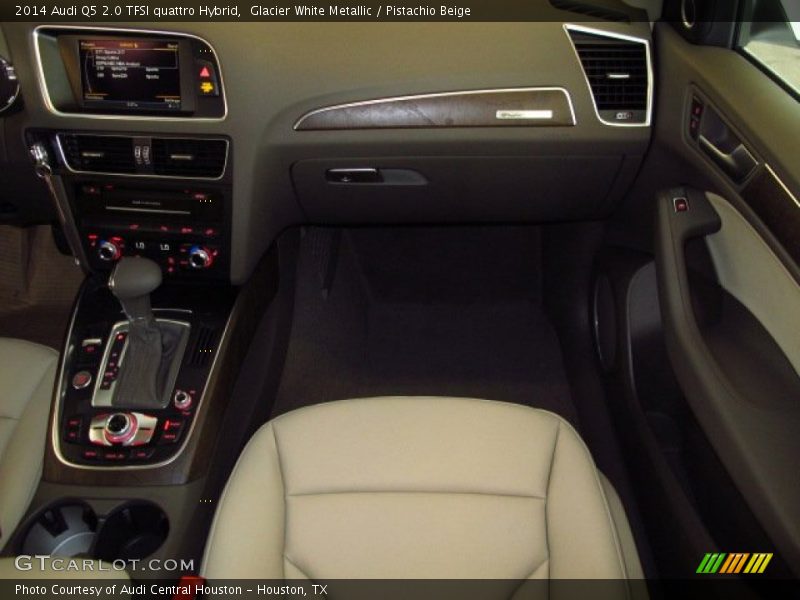 Glacier White Metallic / Pistachio Beige 2014 Audi Q5 2.0 TFSI quattro Hybrid