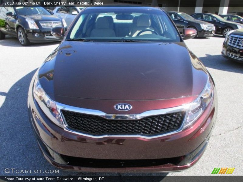 Dark Cherry Pearl Metallic / Beige 2013 Kia Optima LX