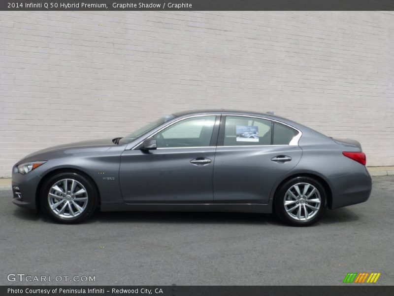 Graphite Shadow / Graphite 2014 Infiniti Q 50 Hybrid Premium