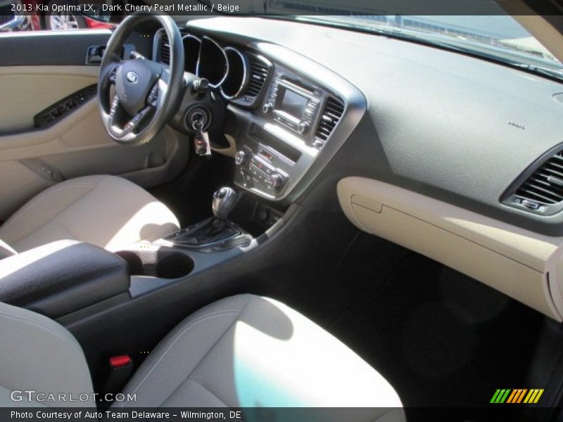 Dark Cherry Pearl Metallic / Beige 2013 Kia Optima LX