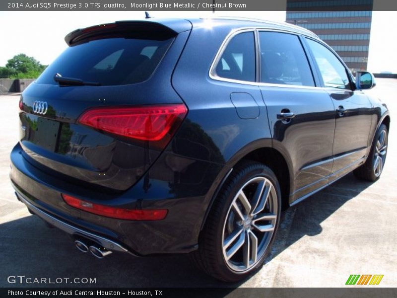 Moonlight Blue Metallic / Chestnut Brown 2014 Audi SQ5 Prestige 3.0 TFSI quattro