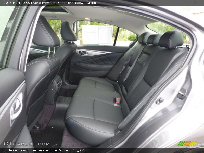Rear Seat of 2014 Q 50 Hybrid Premium