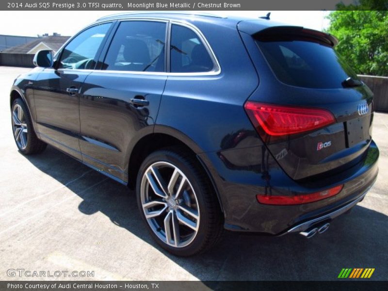 Moonlight Blue Metallic / Chestnut Brown 2014 Audi SQ5 Prestige 3.0 TFSI quattro