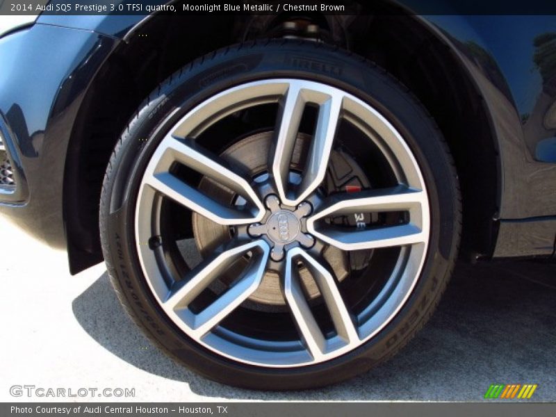 Moonlight Blue Metallic / Chestnut Brown 2014 Audi SQ5 Prestige 3.0 TFSI quattro