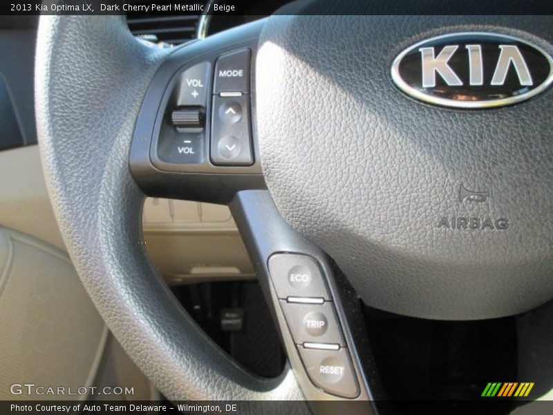 Dark Cherry Pearl Metallic / Beige 2013 Kia Optima LX