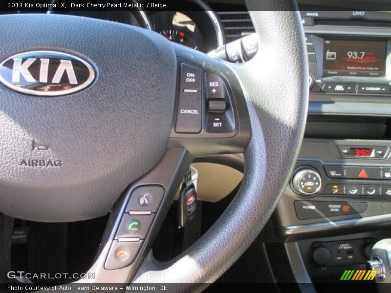 Dark Cherry Pearl Metallic / Beige 2013 Kia Optima LX