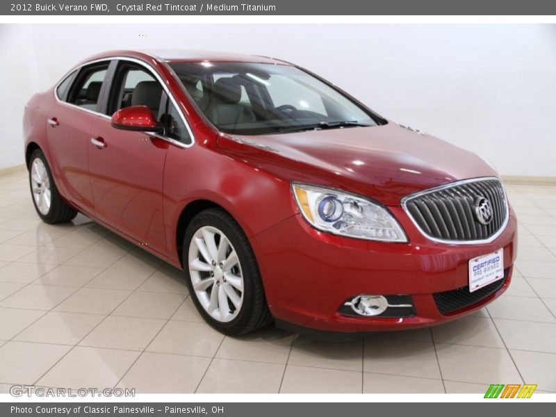 Crystal Red Tintcoat / Medium Titanium 2012 Buick Verano FWD