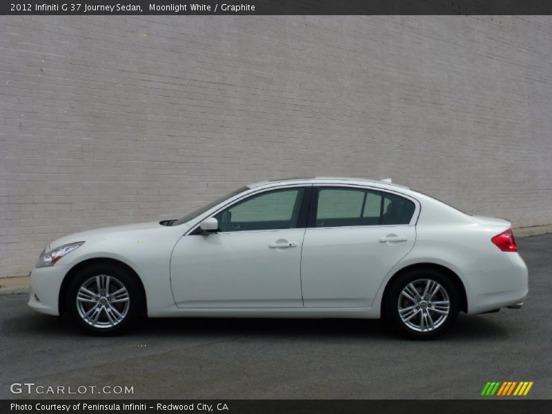 Moonlight White / Graphite 2012 Infiniti G 37 Journey Sedan