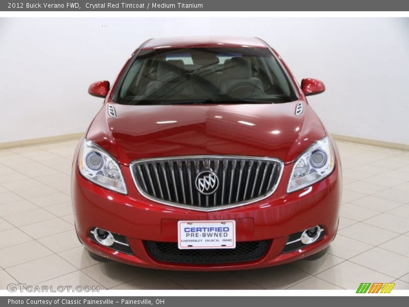 Crystal Red Tintcoat / Medium Titanium 2012 Buick Verano FWD