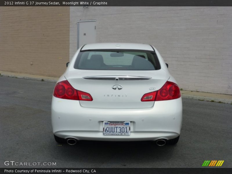 Moonlight White / Graphite 2012 Infiniti G 37 Journey Sedan